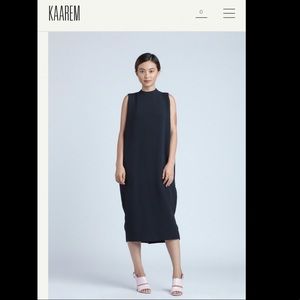 KAAREM Dill High Collar Dress - Grey S